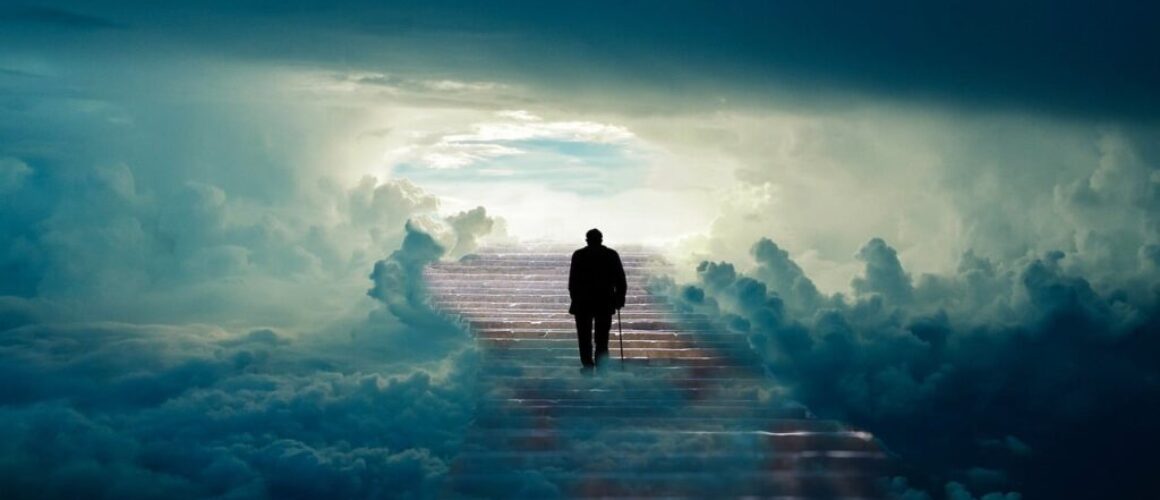 man stairs heaven old man stairway 5640540